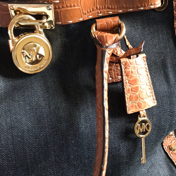 michael kors denim bag macys